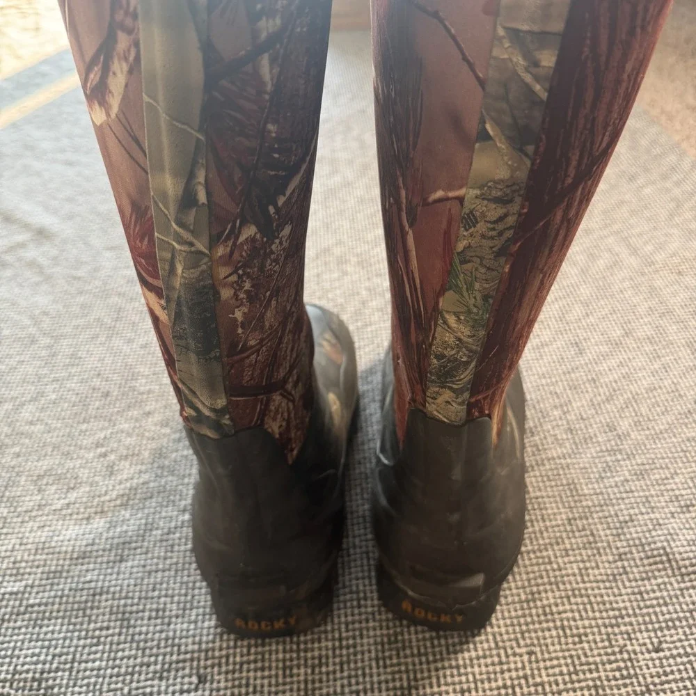Rocky MudSo Mens 7 Realtree AP Camo 800g Thinsulate Hunting Boots FQ0007248